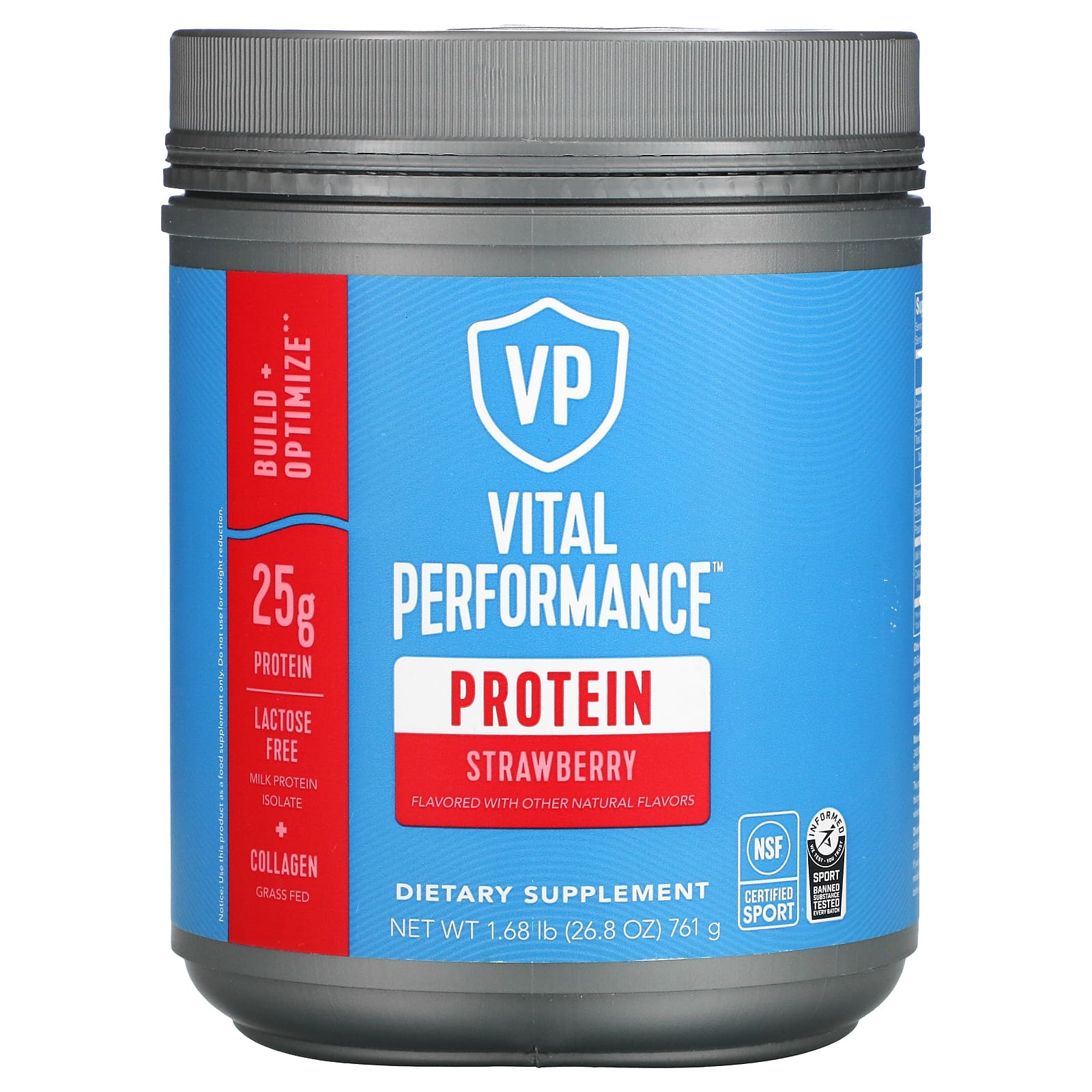 Vital Proteins-Vital Performance Protein-Strawberry-1.68 lb (761 g)