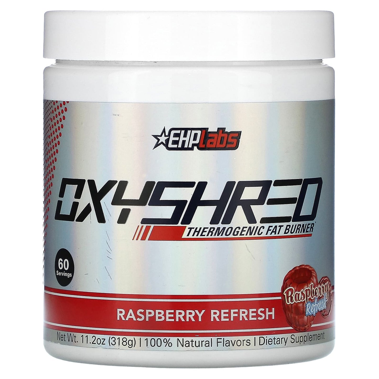 EHPlabs-OxyShred-Thermogenic Fat Burner-Raspberry Refresh-11.2 oz (318 g)