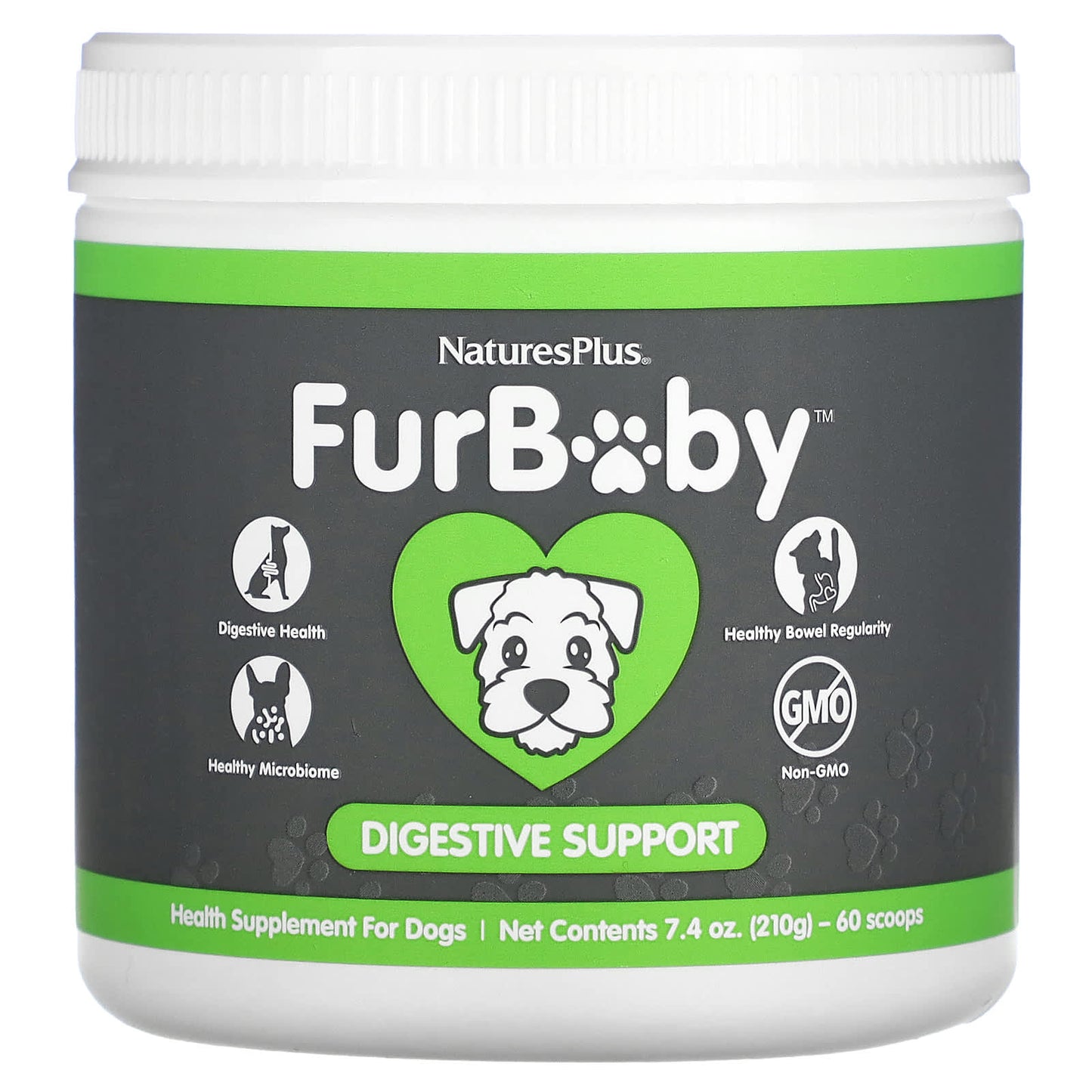 NaturesPlus-FurBaby-Digestive Support for Dogs-7.4 oz (210 g)