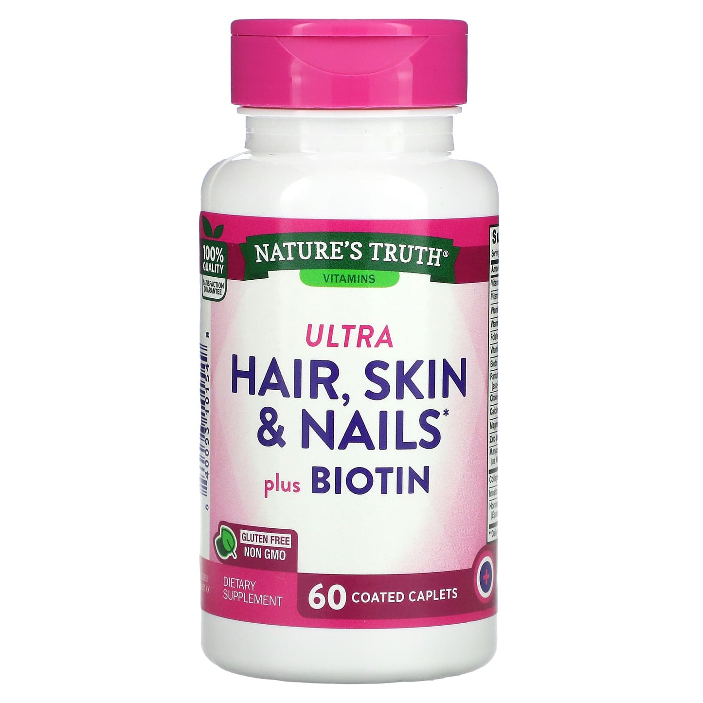 Nature's Truth-Ultra Hair-Skin & Nails Plus Biotin- 60 Coated Caplets