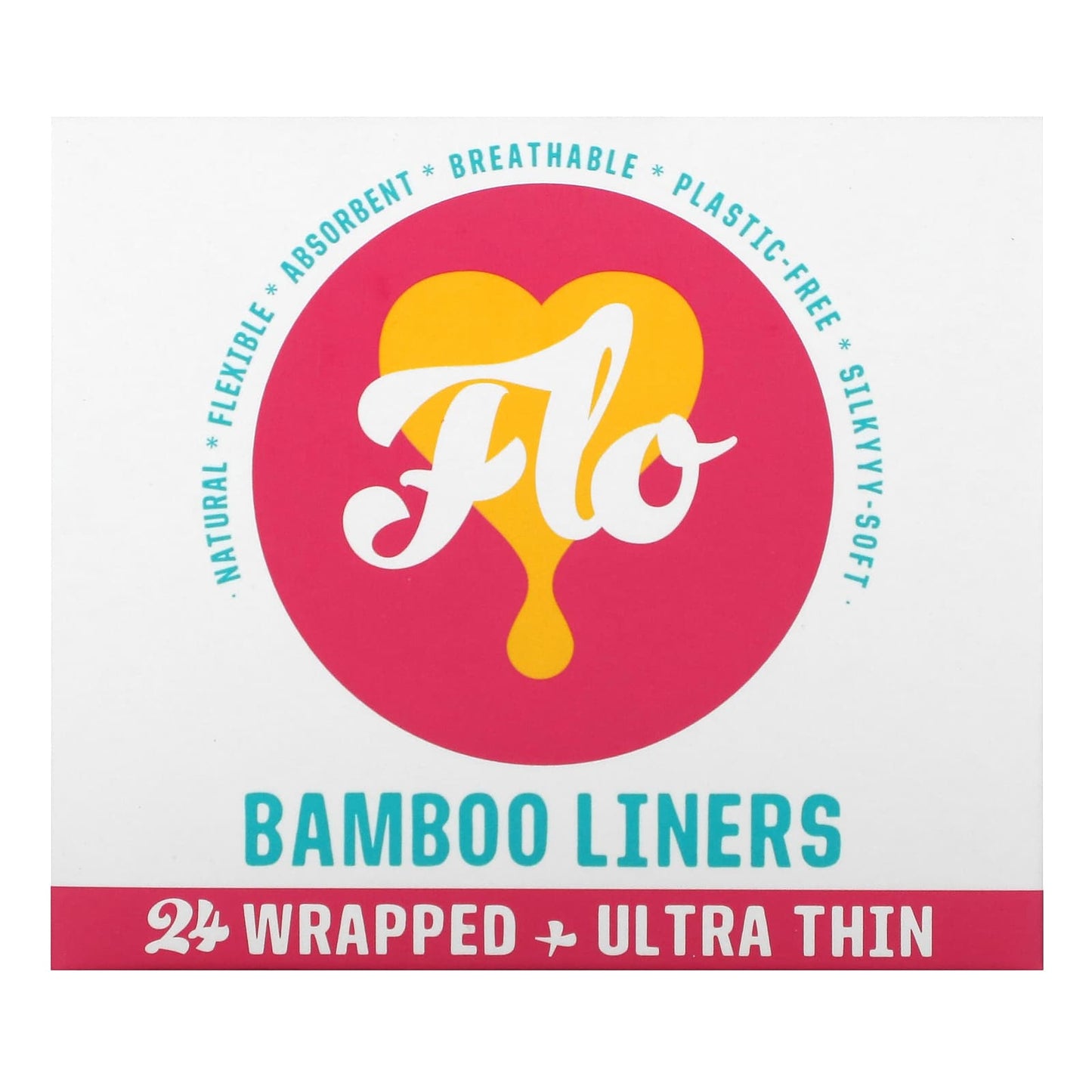 Here We Flo-Flo-Bamboo Liners-Ultra Thin-24 Liners