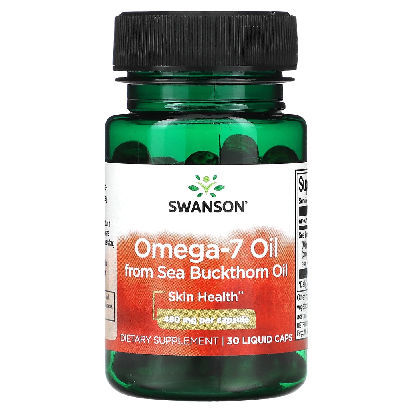 Swanson-Omega-7 Oil from Sea Buckthorn Oil-450 mg -30 Liquid Caps