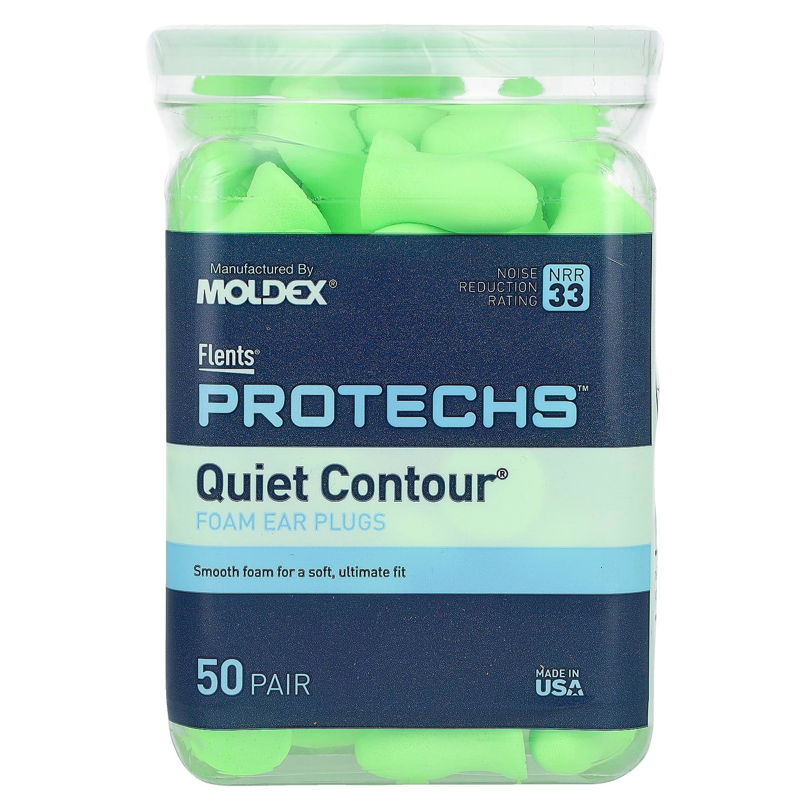 Flents-Protechs-Quiet Contour-Foam Ear Plugs-50 Pair