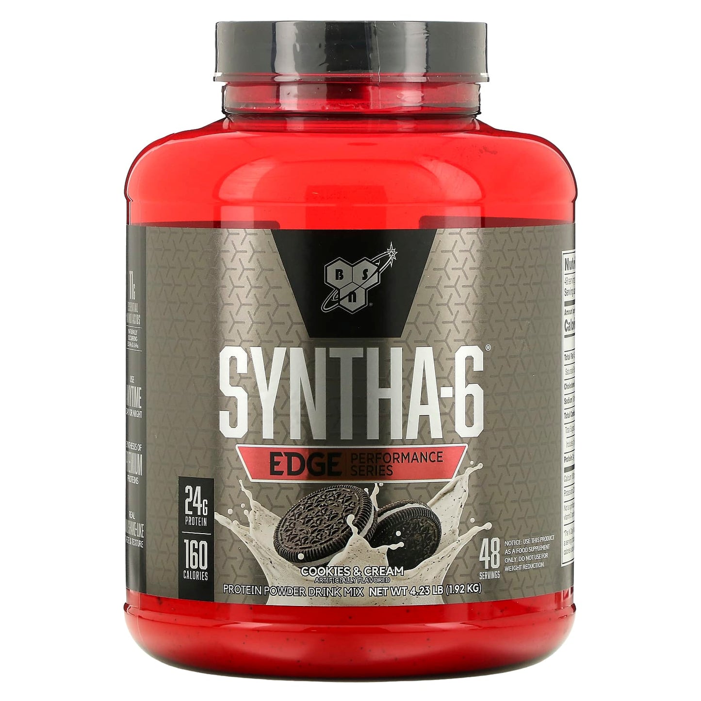 BSN-Syntha-6 Edge-Protein Powder Mix-Cookies & Cream-4.23 lb (1.92 kg)