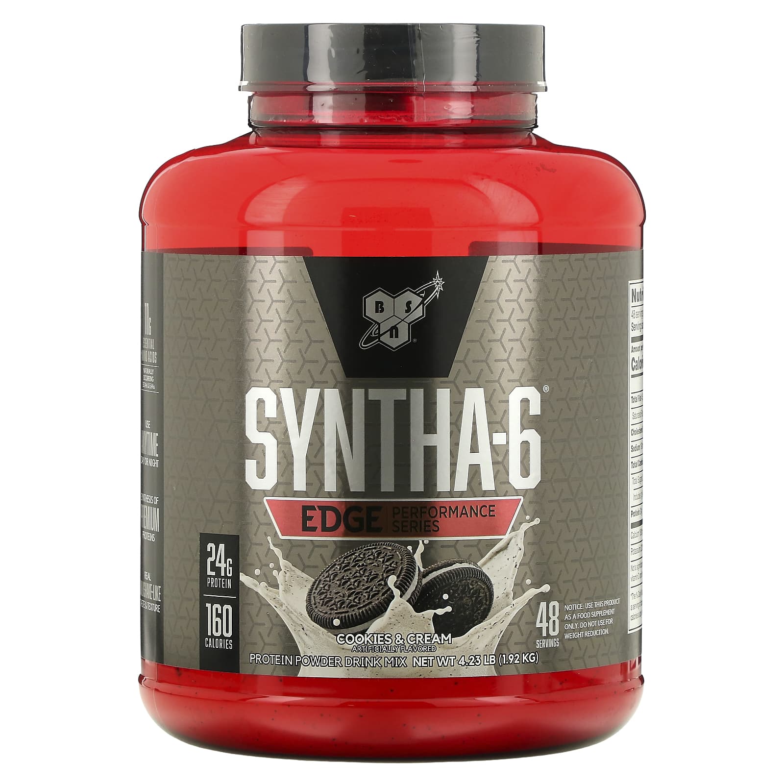 BSN-Syntha-6 Edge-Protein Powder Mix-Cookies & Cream-4.23 lb (1.92 kg)