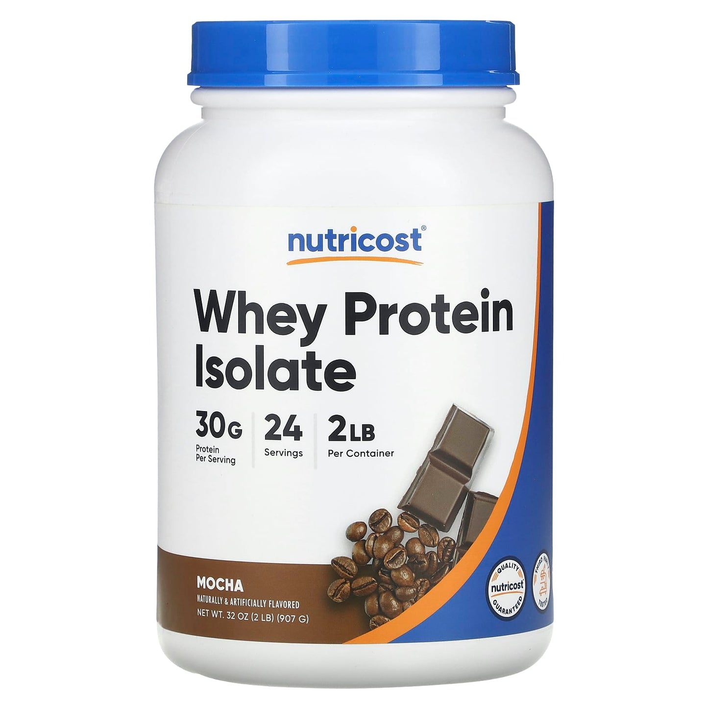 Nutricost-Whey Protein Isolate-Mocha-2 lb (907 g)