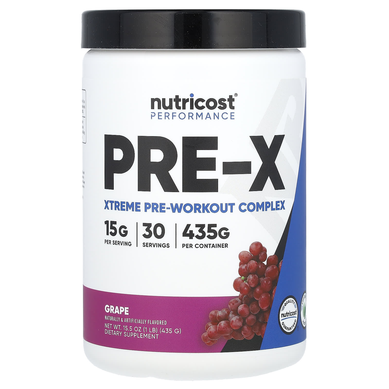 Nutricost-Performance-PRE-X-Xtreme Pre-Workout Complex-Grape-1 lb (435 g)