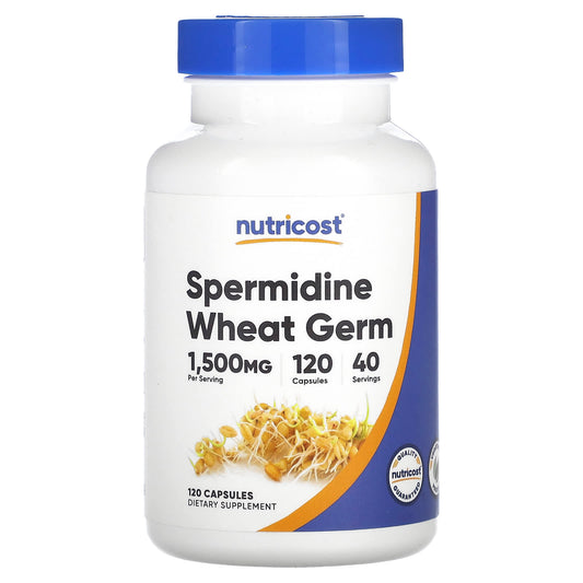 Nutricost-Spermidine Wheat Germ-1,500 mg-120 Capsules (5 mg per Capsule)