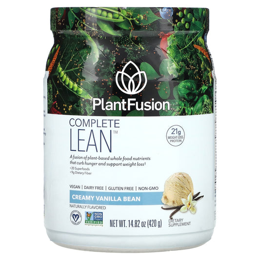 PlantFusion-Complete Lean-Creamy Vanilla Bean-14.82 oz (420 g)