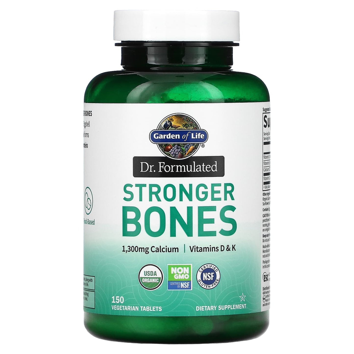 Garden of Life-Dr. Formulated-Stronger Bones-150 Vegetarian Tablets