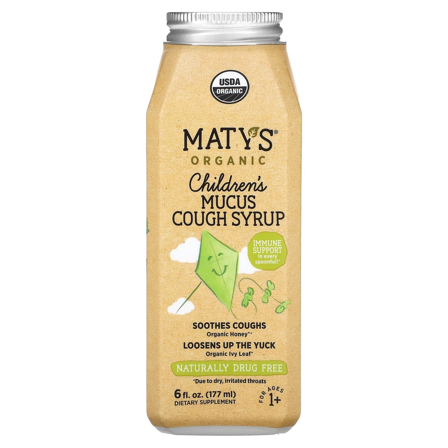 Maty's-Organic Children´s Mucus Cough Syrup-Ages 1+-6 fl oz (177 ml)