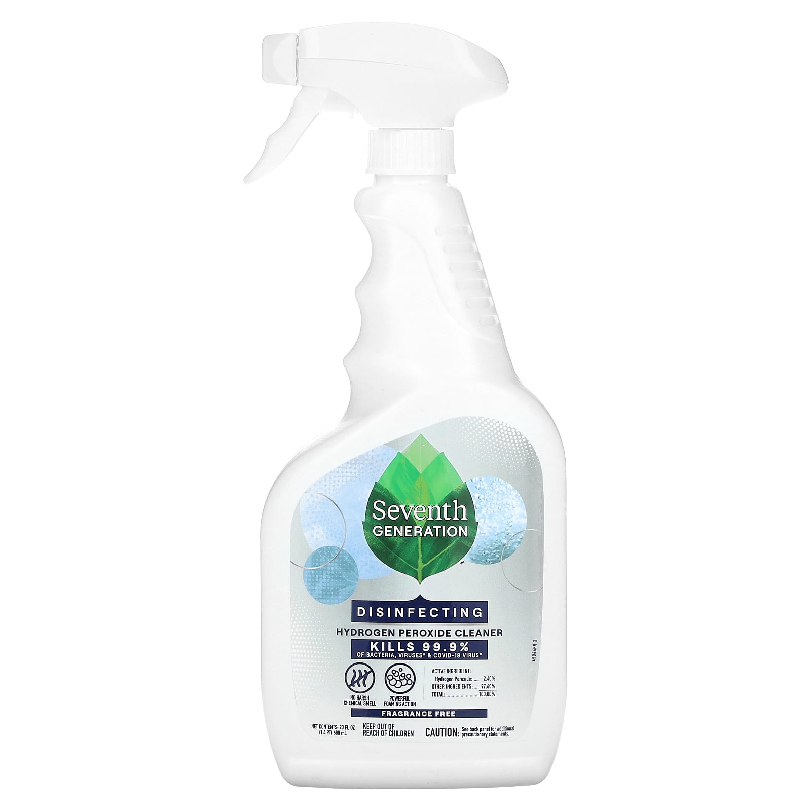 Seventh Generation-Disinfecting Hydrogen Peroxide Cleaner-Fragrance Free -23 fl oz (680 ml)