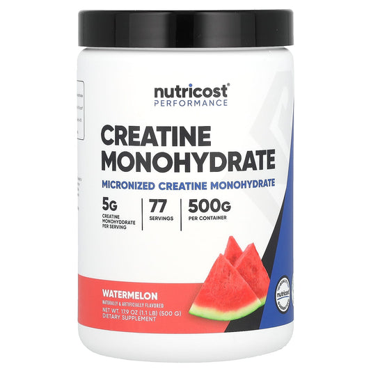 Nutricost-Performance-Creatine Monohydrate-Watermelon-1.1 lb (500 g)