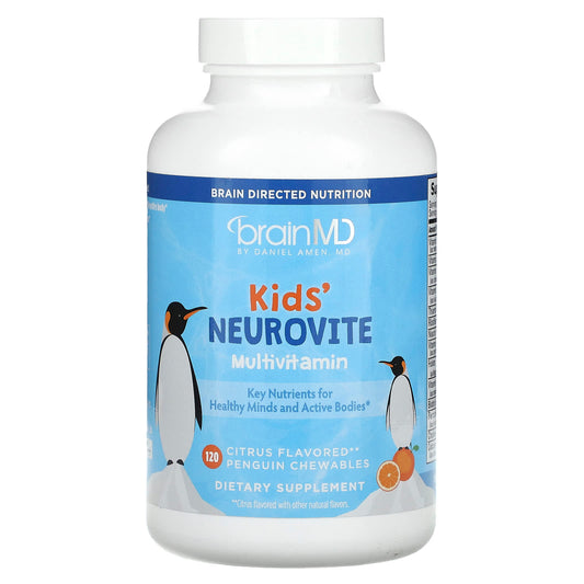 BrainMD-Kids'-Neurovite  Multivitamin-Citrus-120 Penguin Chewables