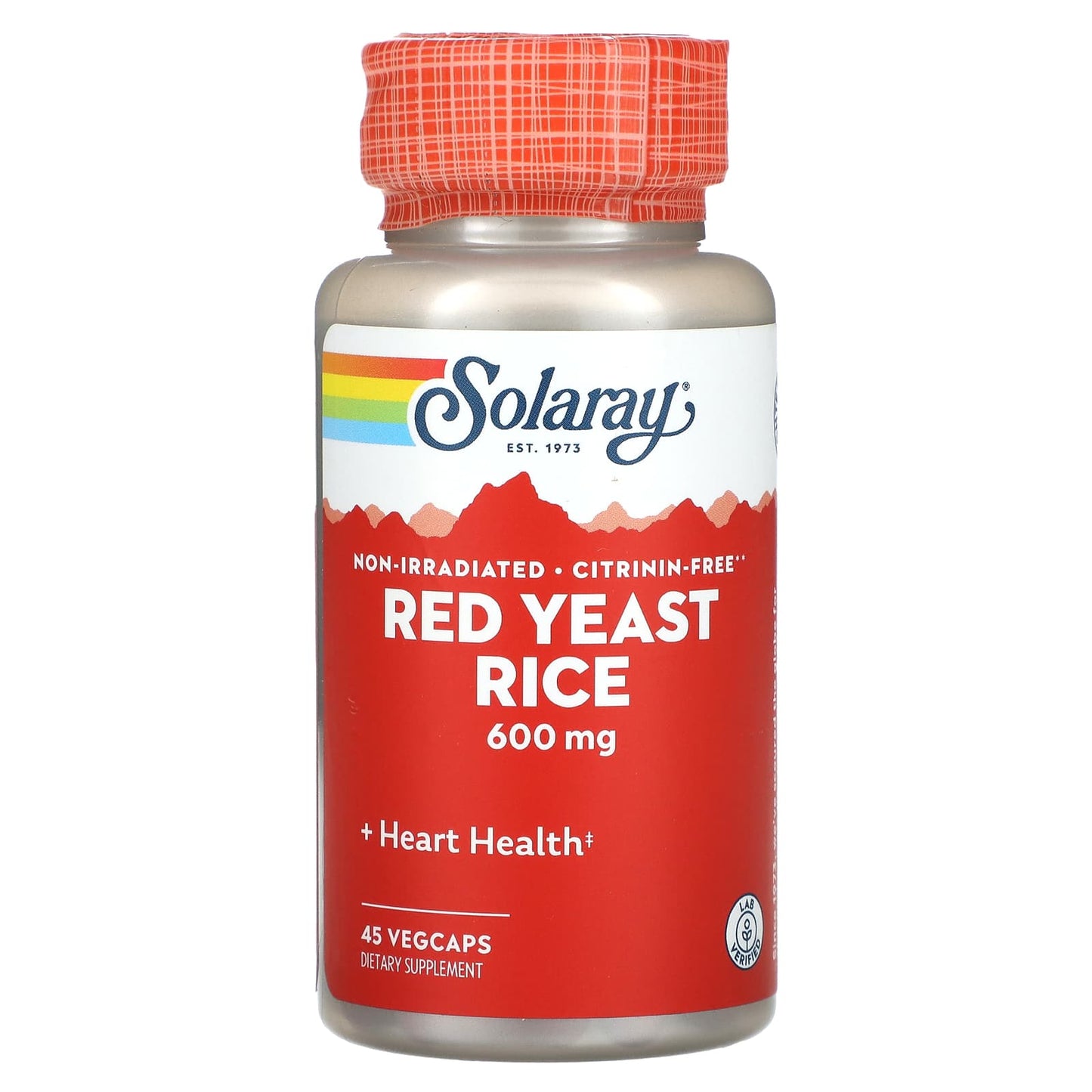 Solaray-Red Yeast Rice-600 mg-45 VegCaps