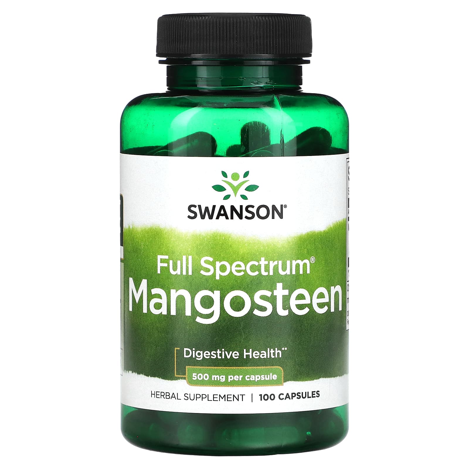 Swanson-Full Spectrum Mangosteen-500 mg-100 Capsules