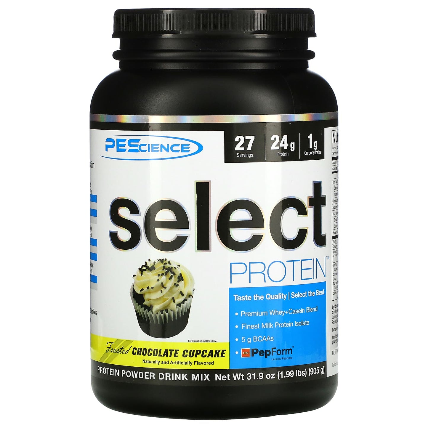 PEScience-Select Protein-Frosted Chocolate Cupcake-31.9 oz (905 g)