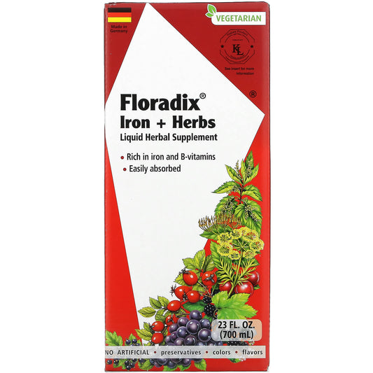 Gaia Herbs-Floradix-Iron + Herbs-23 fl oz (700 ml)