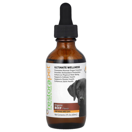 RestoraPet-Ultimate Wellness-For Dogs and Cats-Organic Beef-2 fl oz (60 ml)