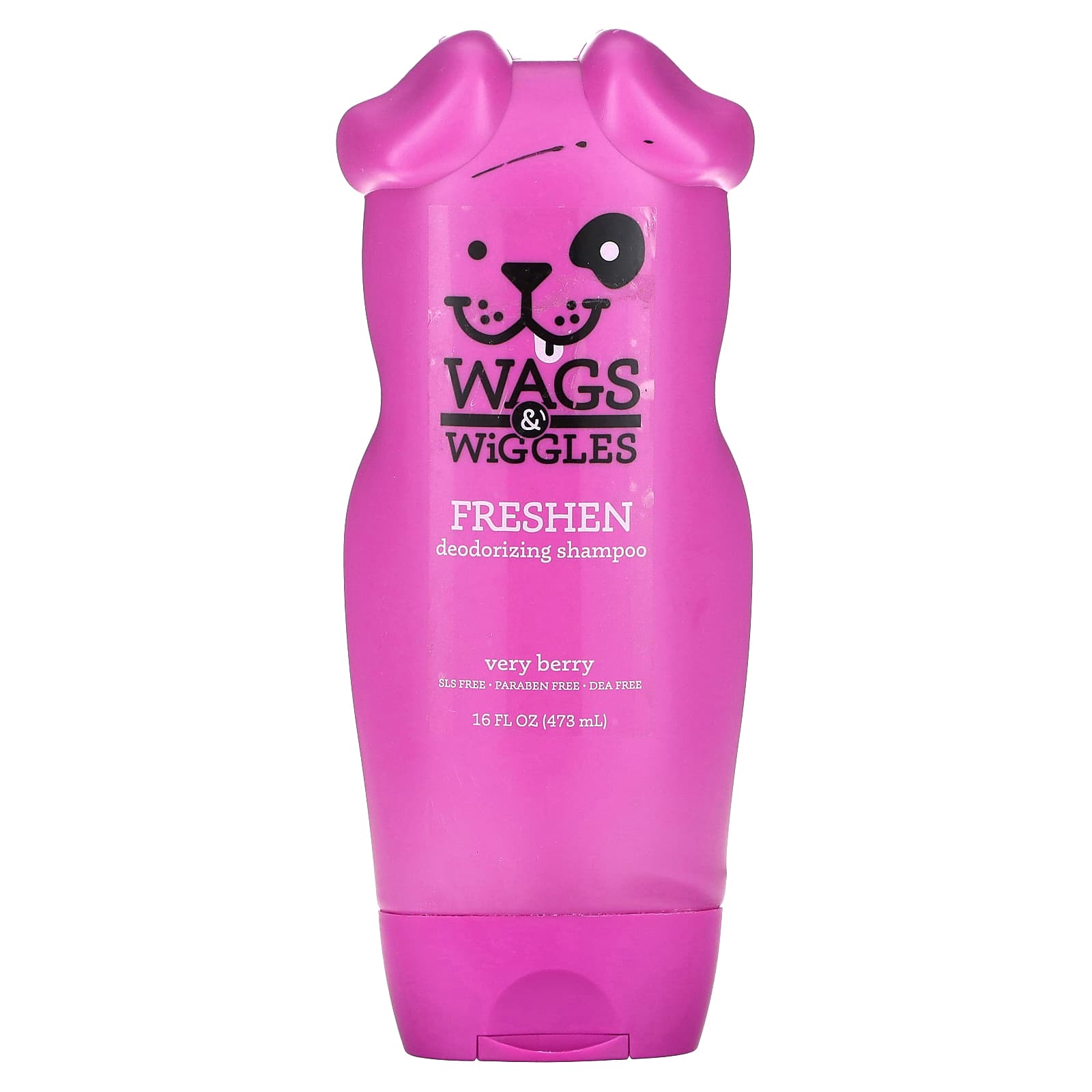 Wags & Wiggles-Freshen Deodorizing Shampoo-Very Berry-16 fl oz (473 ml)