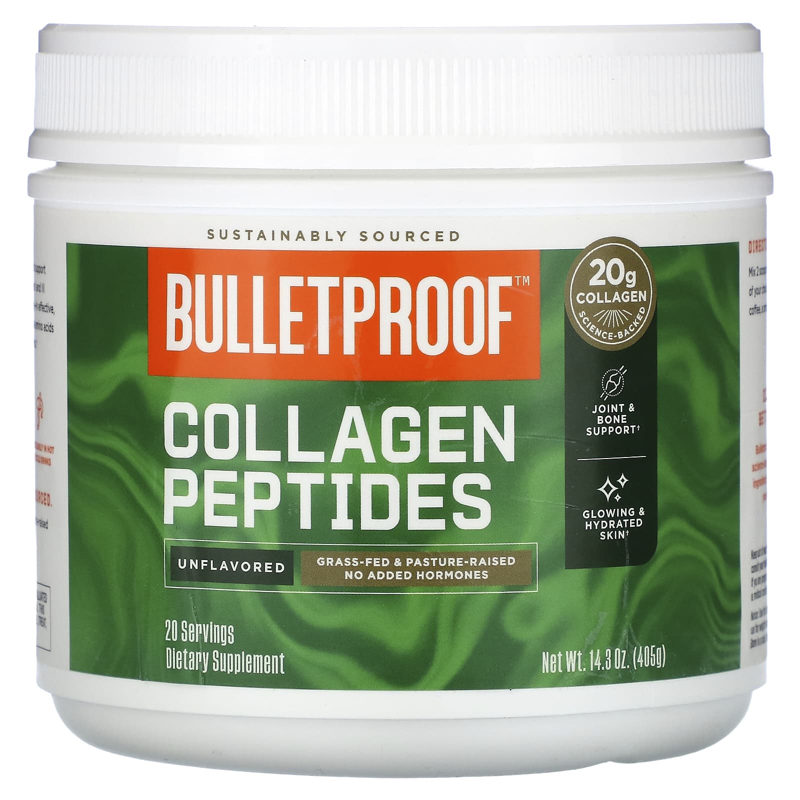 BulletProof-Collagen Peptides-Unflavored-14.3 oz (405 g)