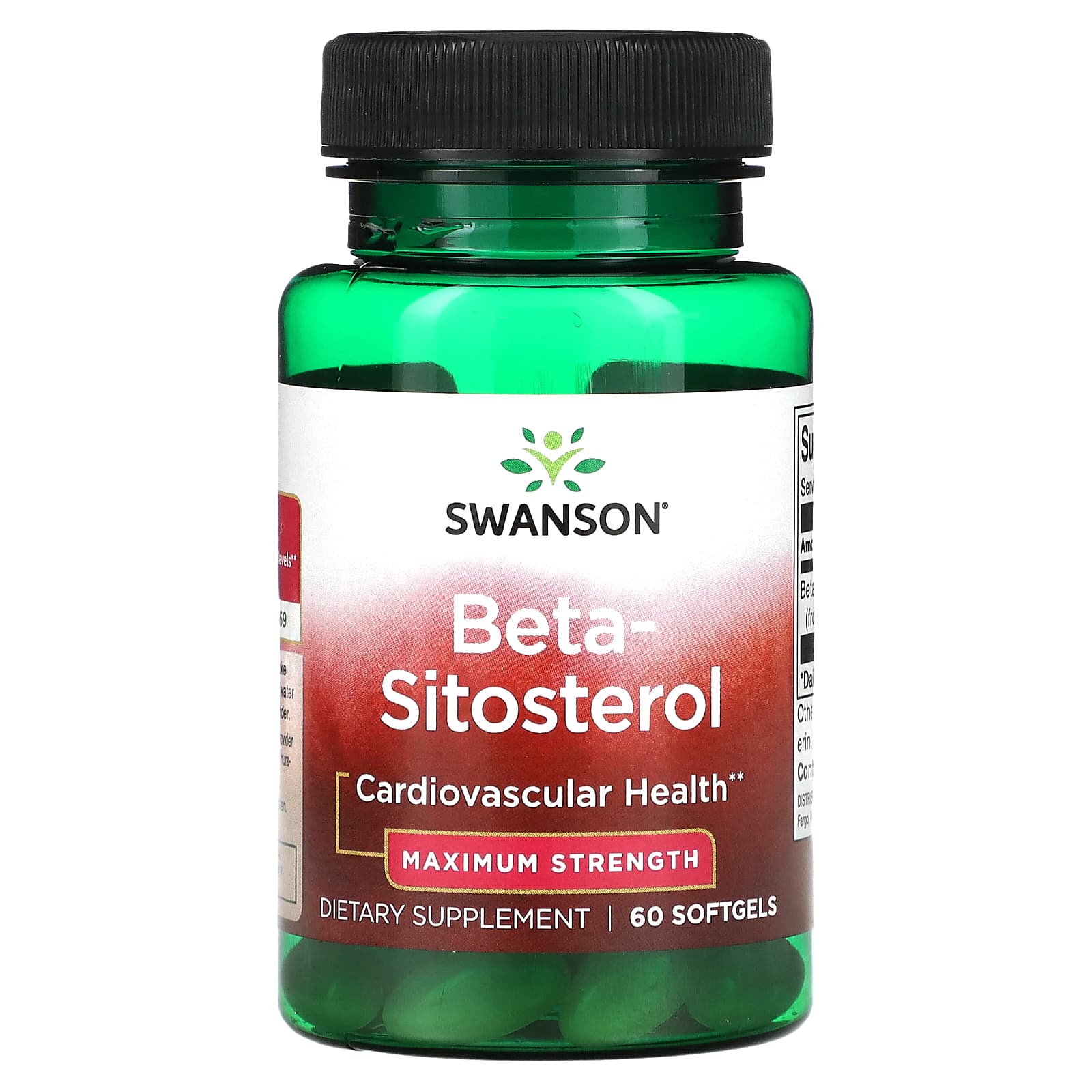 Swanson-Beta-Sitosterol-Maximum Strength-60 Softgels