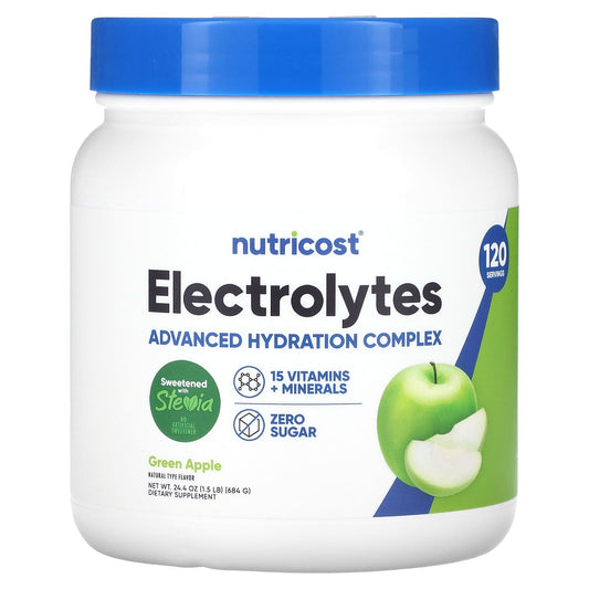 Nutricost-Electrolytes-Green Apple-24.4 oz (684 g)