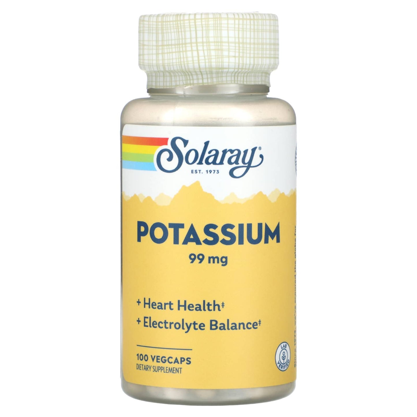 Solaray-Potassium-99 mg-100 VegCaps