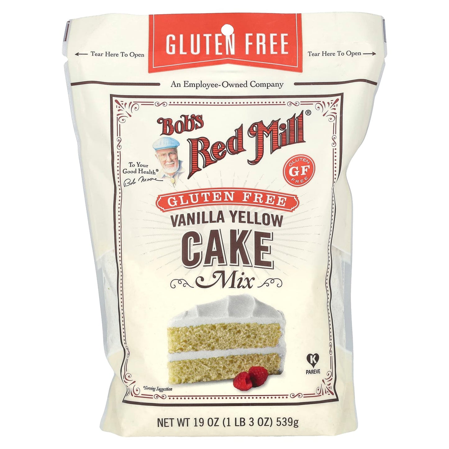 Bob's Red Mill-Vanilla Yellow Cake Mix-Gluten Free-19 oz (539 g)