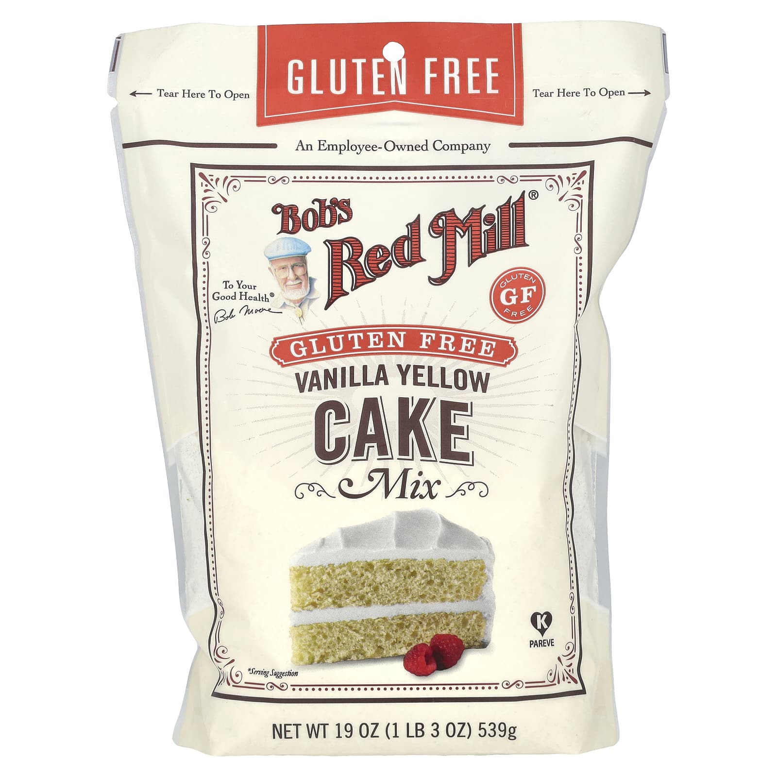 Bob's Red Mill-Vanilla Yellow Cake Mix-Gluten Free-19 oz (539 g)