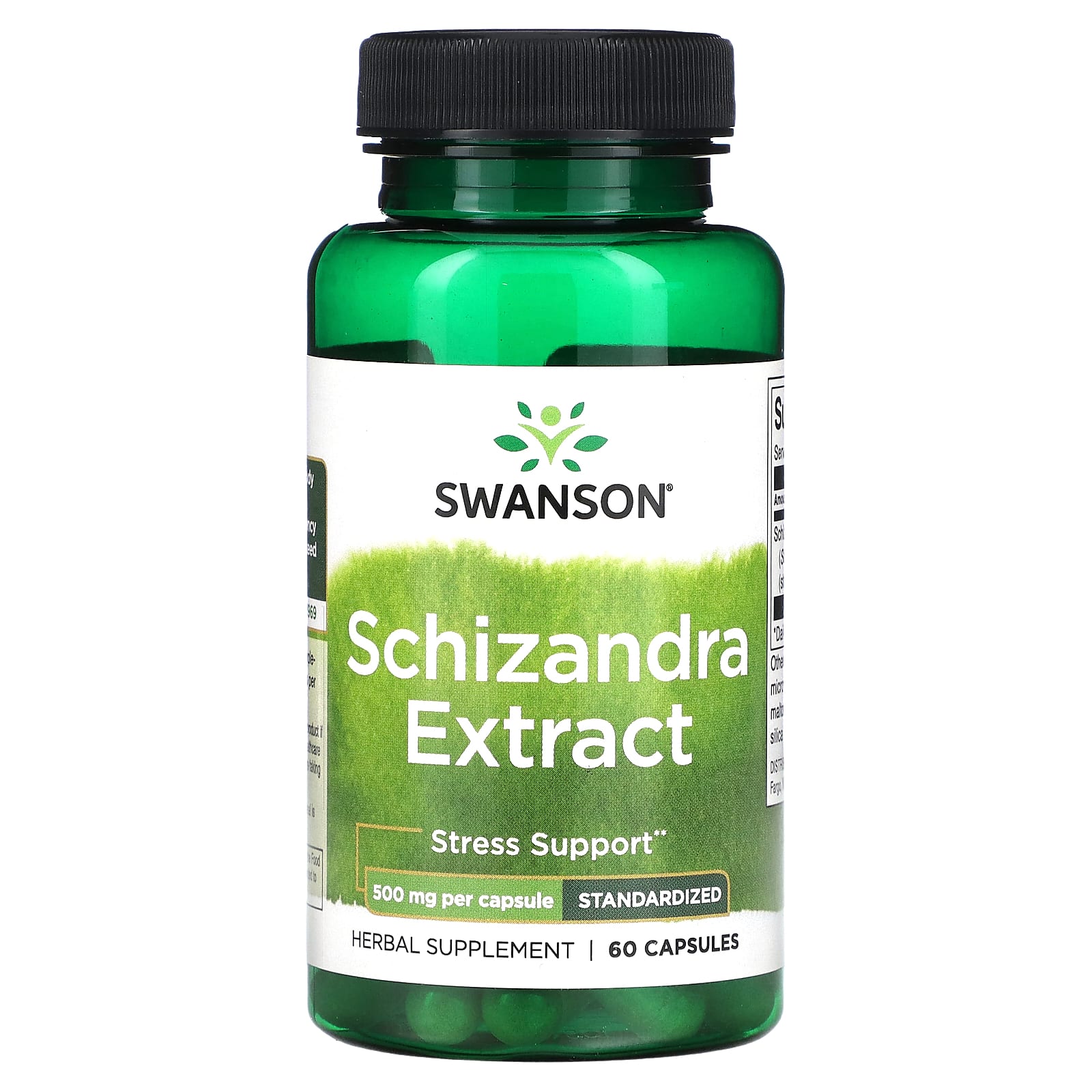 Swanson-Schizandra Extract-Standardized-500 mg-60 Capsules