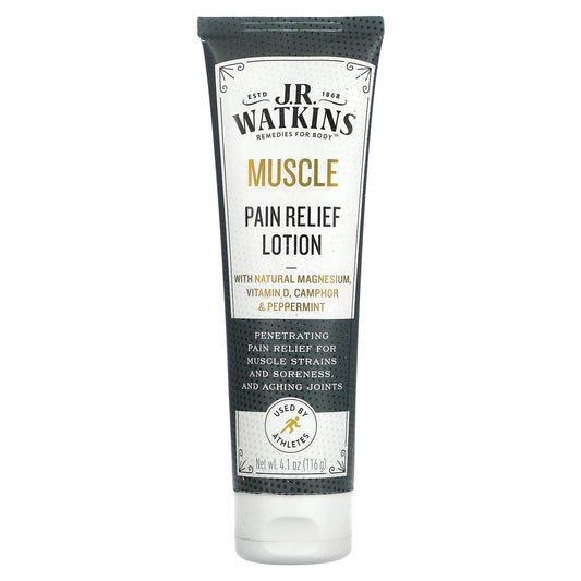 J R Watkins-Muscle Pain Relief Lotion -4.1 oz (116 g)