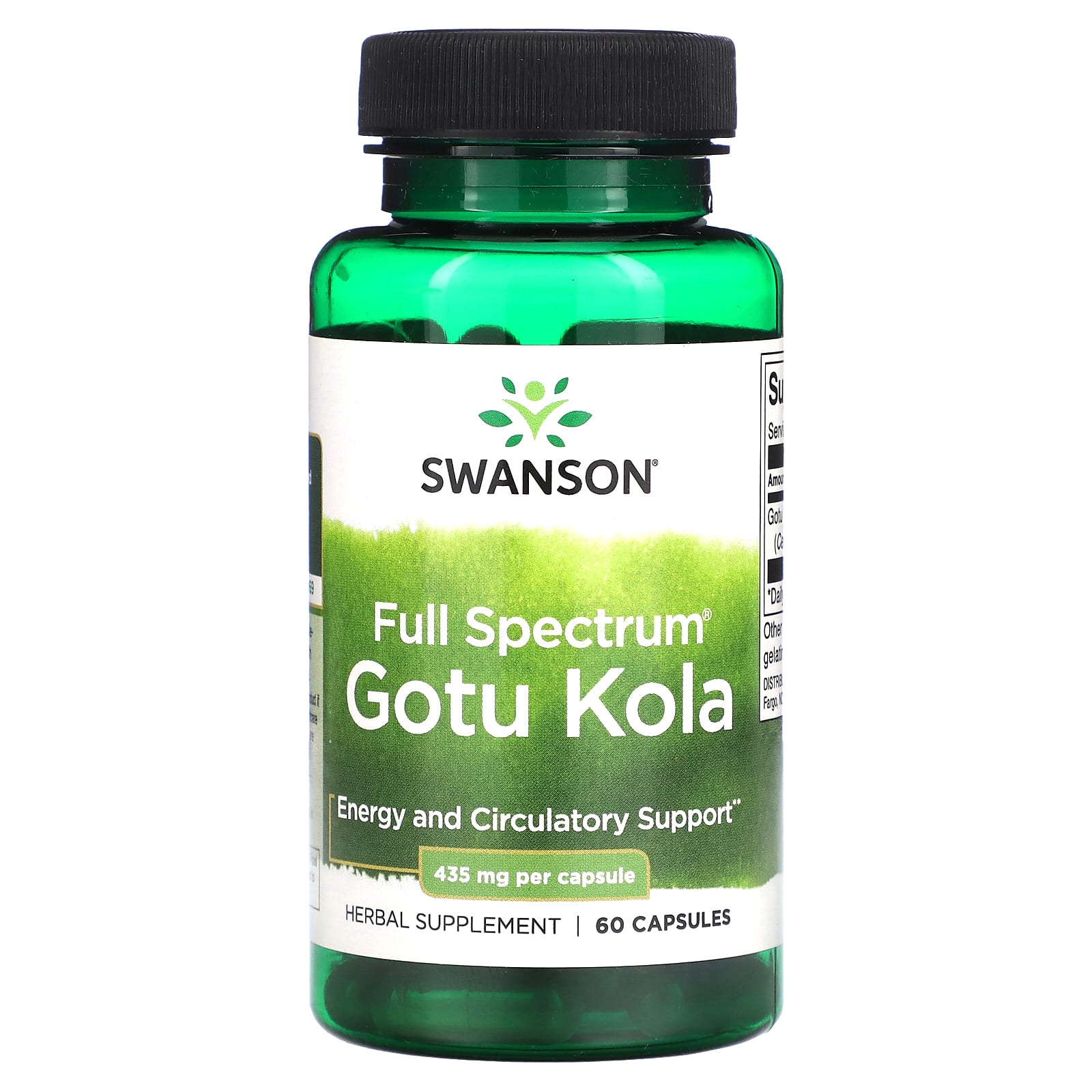 Swanson-Full Spectrum Gotu Kola-435 mg-60 Capsules