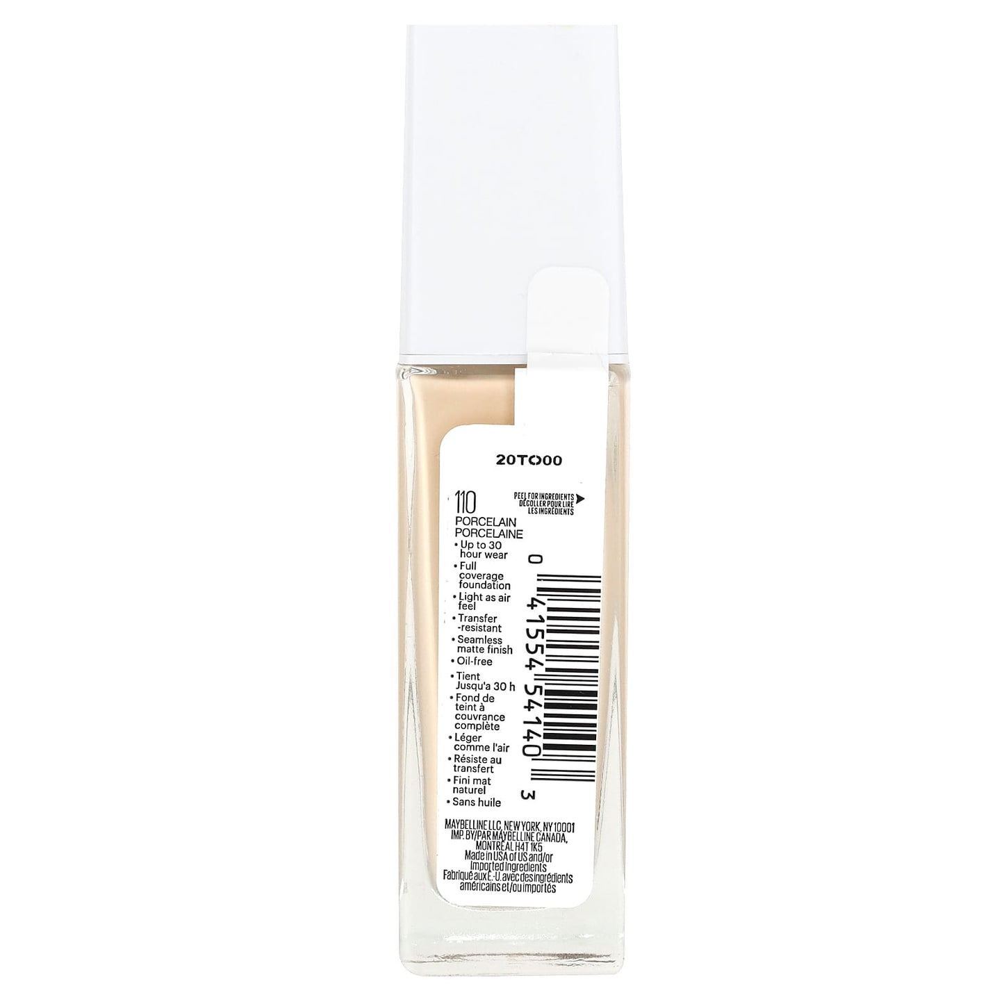 Maybelline, Super Stay, Active Wear Foundation, 110 Porcelain, 1 fl oz (30 ml)