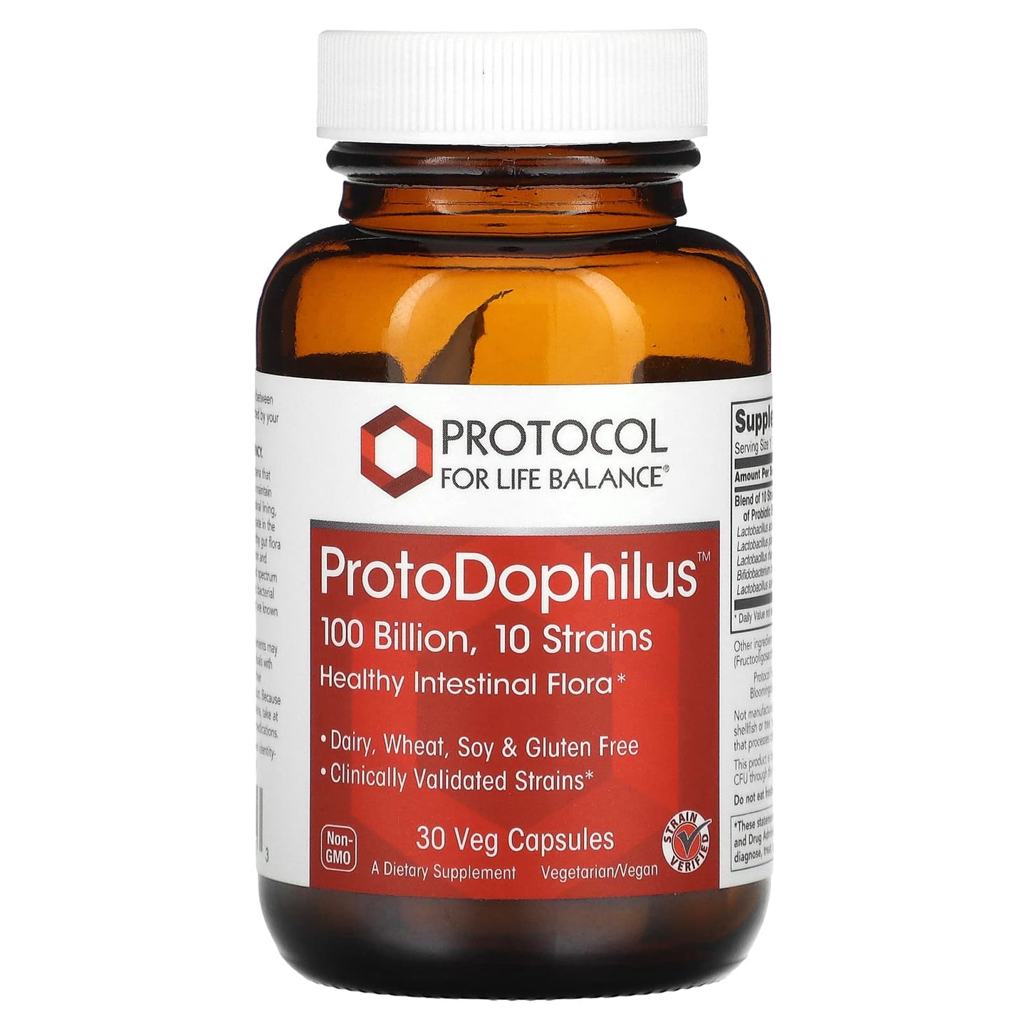 Protocol for Life Balance-ProtoDophilus-100 Billion-30 Veg Capsules