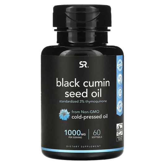 Sports Research-Black Cumin Seed Oil-1,000 mg-60 Softgels (500 mg per Softgel)