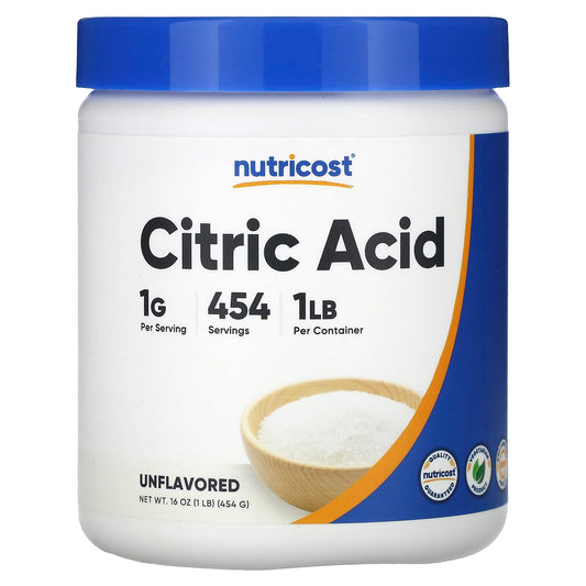 Nutricost-Citric Acid-Unflavored-16 oz (454 g)