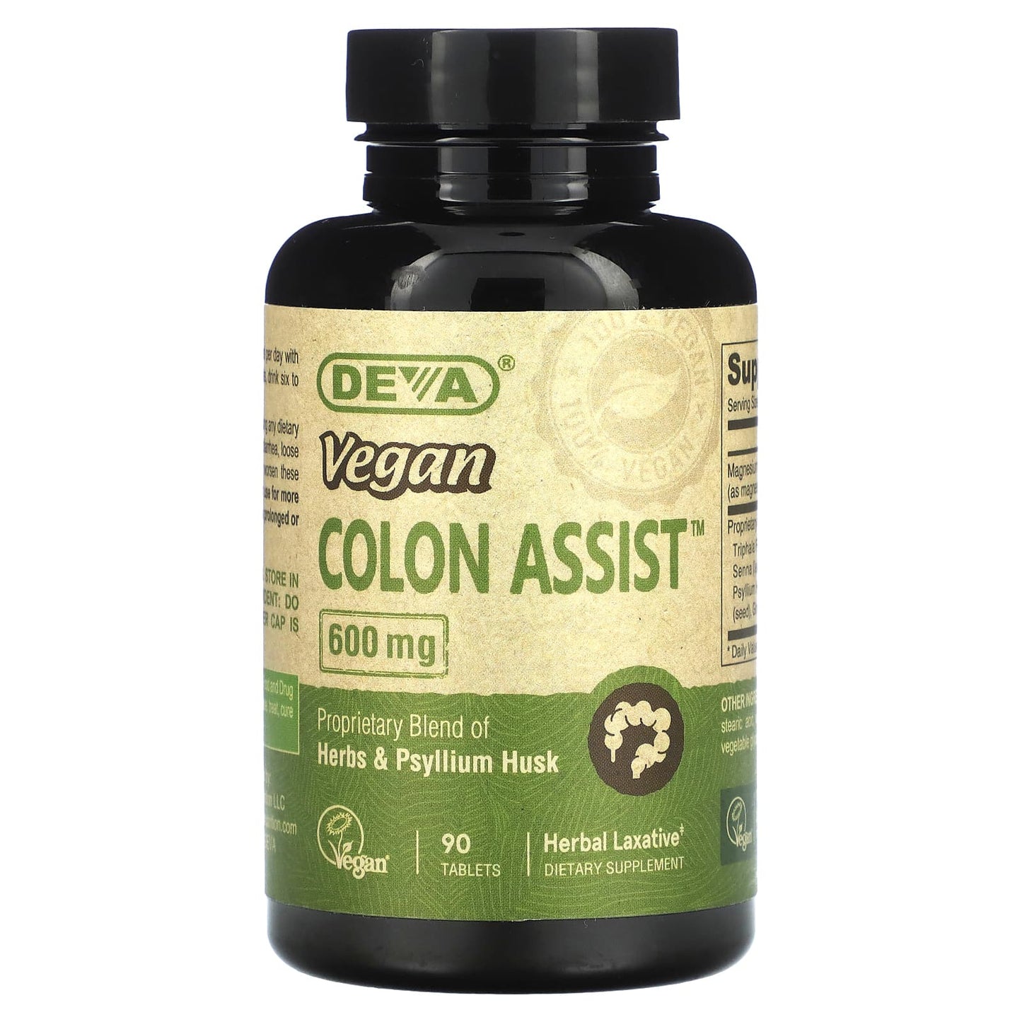 Deva-Vegan Colon Assist-600 mg -90 Tablets