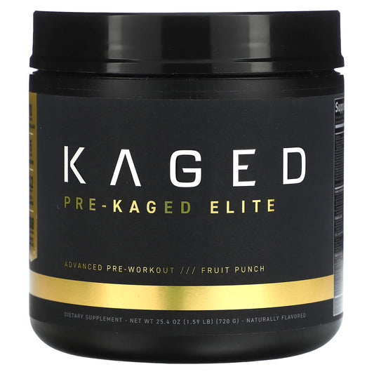 Kaged-PRE-KAGED Elite-Advanced Pre-Workout-Fruit Punch-1.59 lb (720 g)