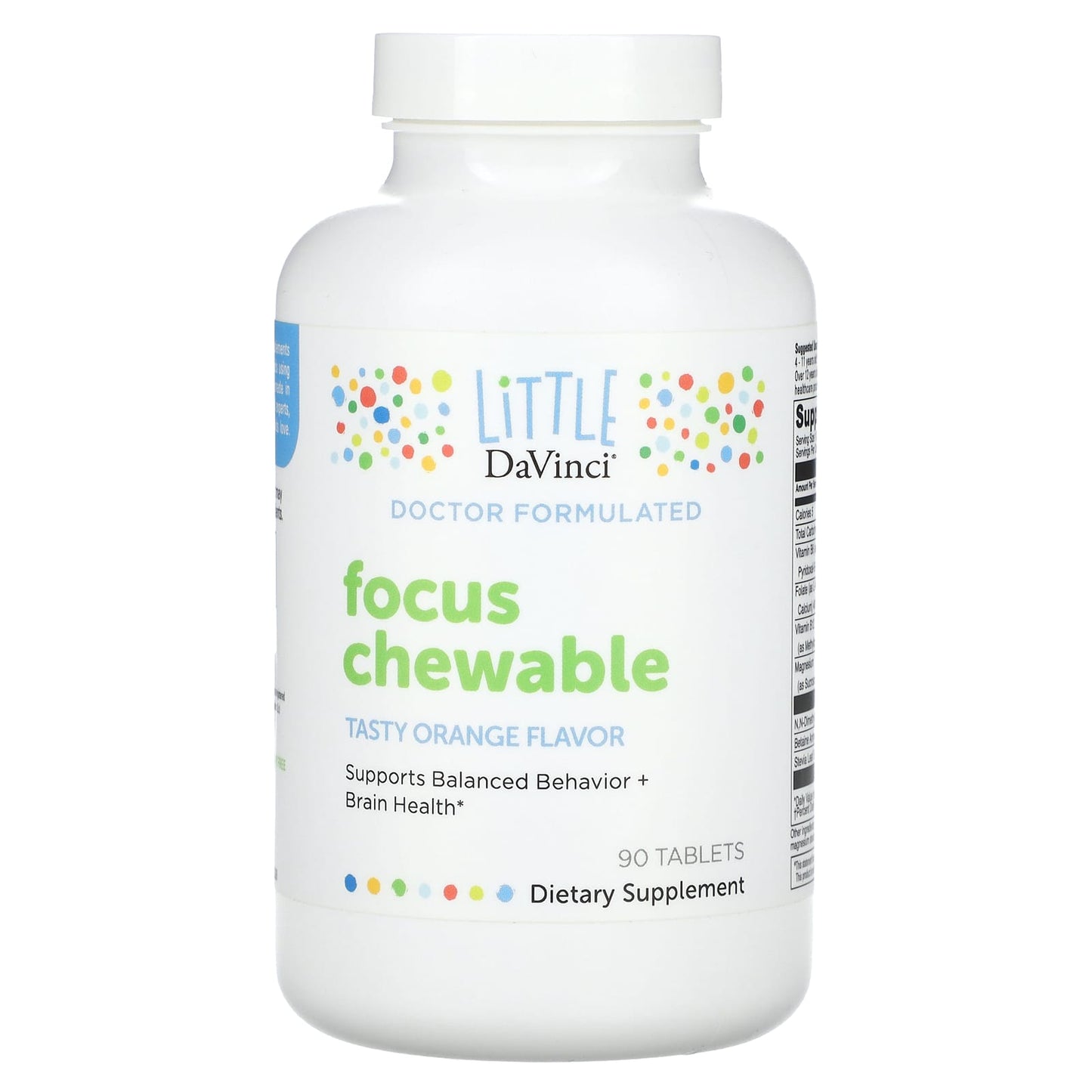 Little DaVinci-Focus Chewable-Tasty Orange -90 Tablets