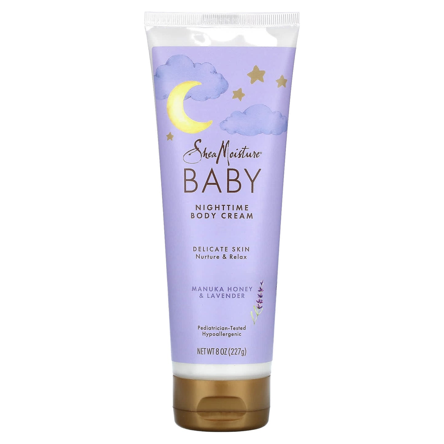 SheaMoisture-Baby-Nighttime Body Cream-Manuka Honey & Lavender-8 oz (227 g)