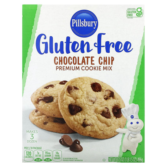 Pillsbury-Chocolate Chip Premium Cookie Mix-Gluten Free-17.5 oz (496 g)