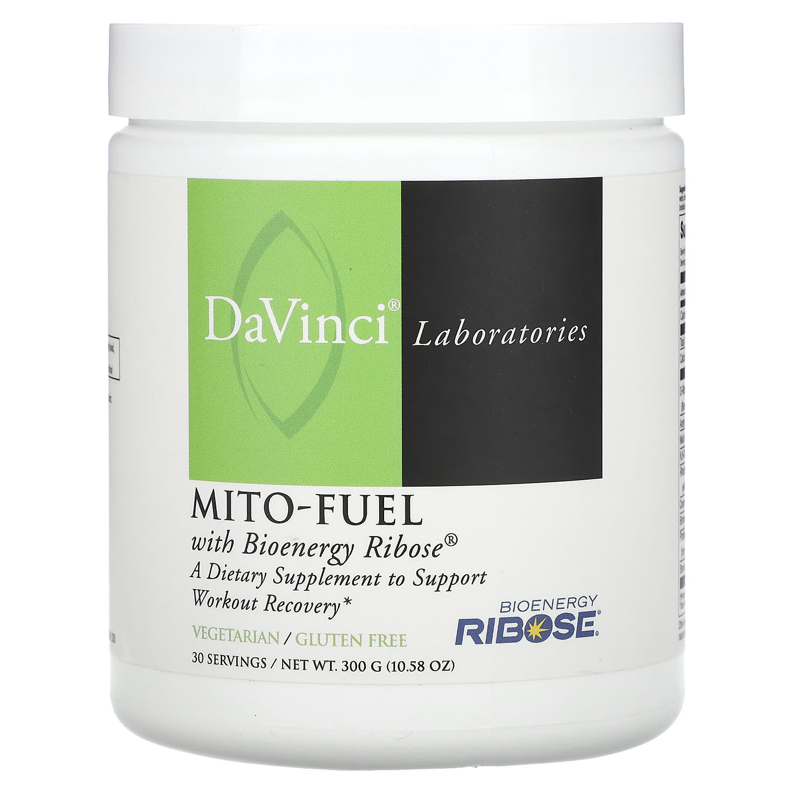 DaVinci Laboratories of Vermont-Mito-Fuel With Bioenergy Ribose-10.58 oz (300 g)