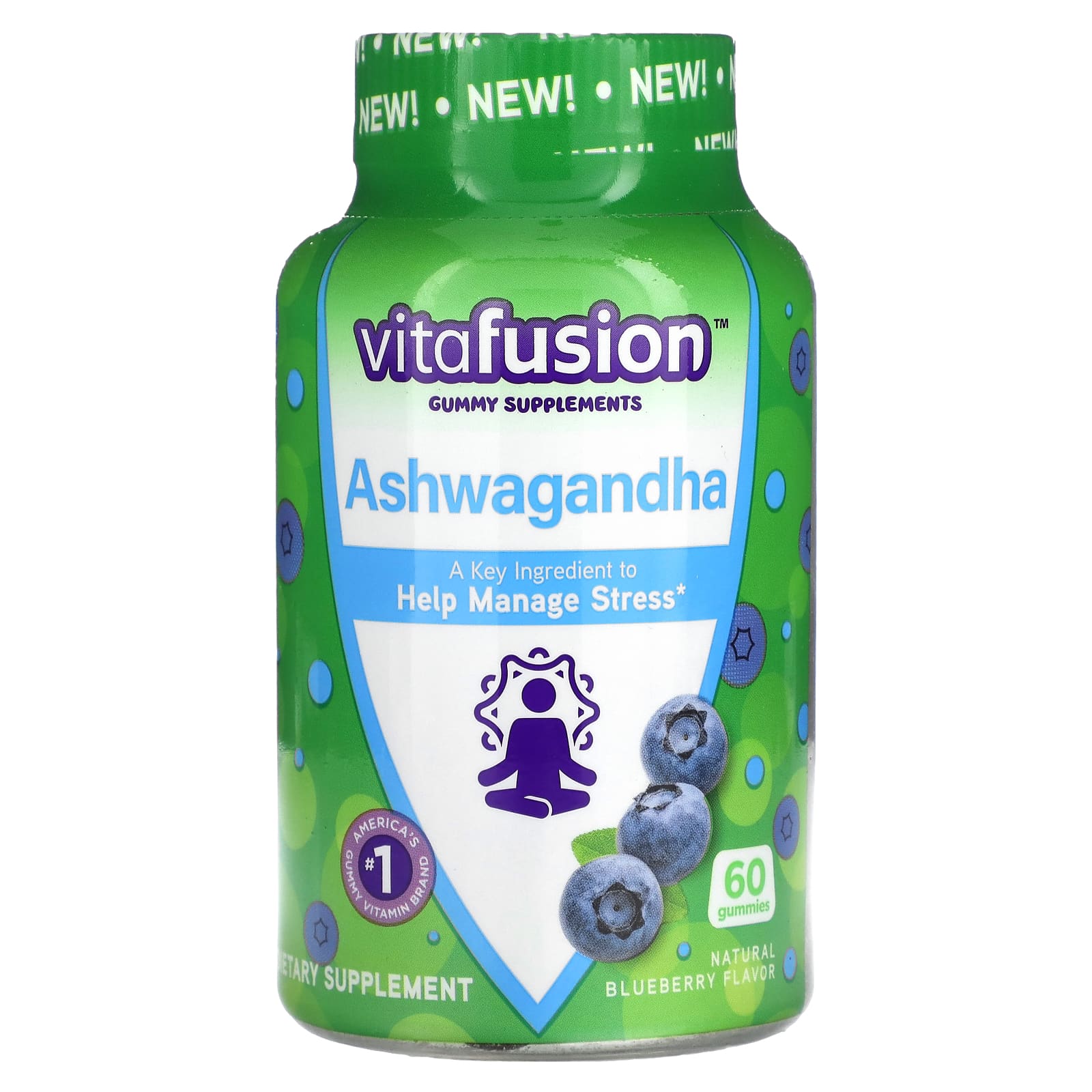 VitaFusion-Ashwagandha Gummies-Blueberry-60 Gummies