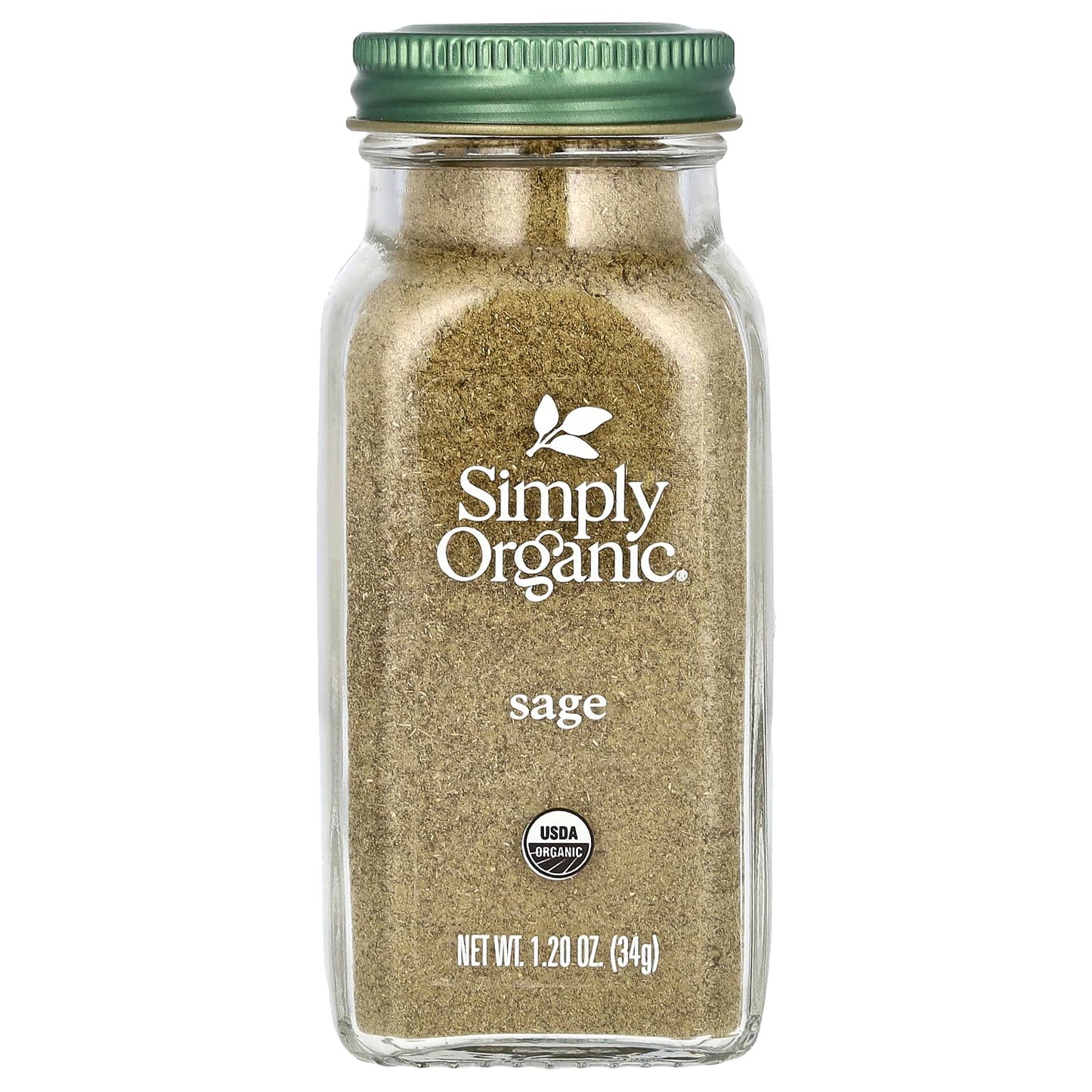 Simply Organic-Sage-1.2 oz (34 g)