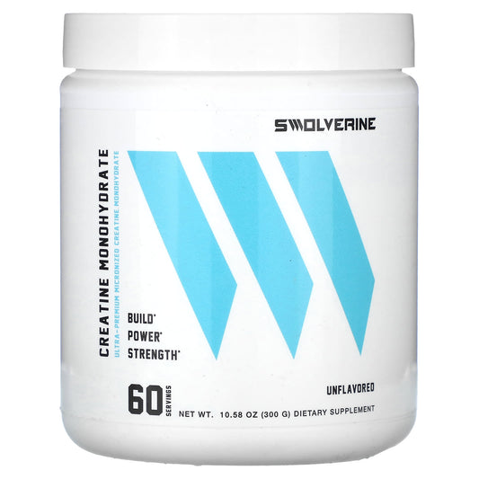 Swolverine-Creatine Monohydrate-Unflavored-10.58 oz (300 g)