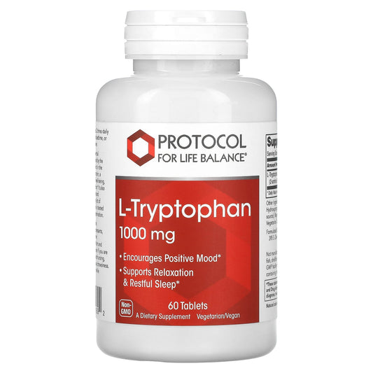 Protocol for Life Balance-L-Tryptophan-1,000 mg-60 Tablets