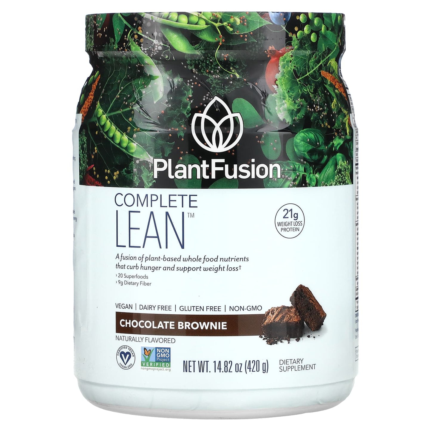 PlantFusion-Complete Lean-Chocolate Brownie-14.82 oz (420 g)