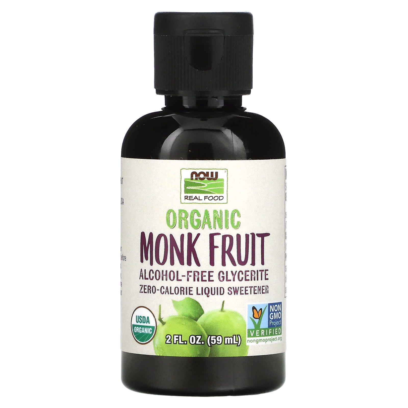 NOW Foods-Organic Monk Fruit-Liquid Sweetener-2 fl oz (59 ml)