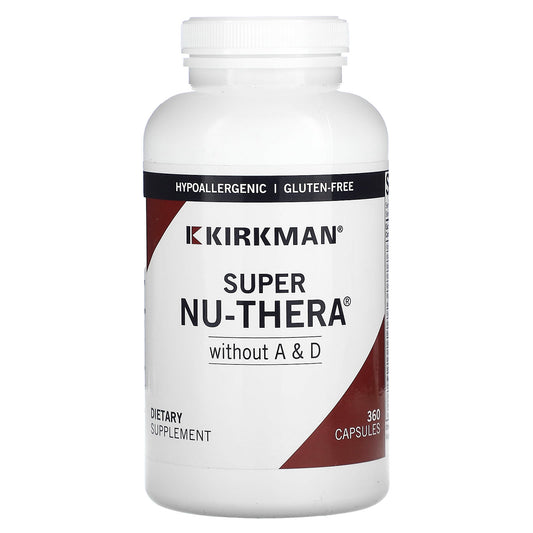 Kirkman Labs-Super Nu-Thera Without A& D-360 Capsules